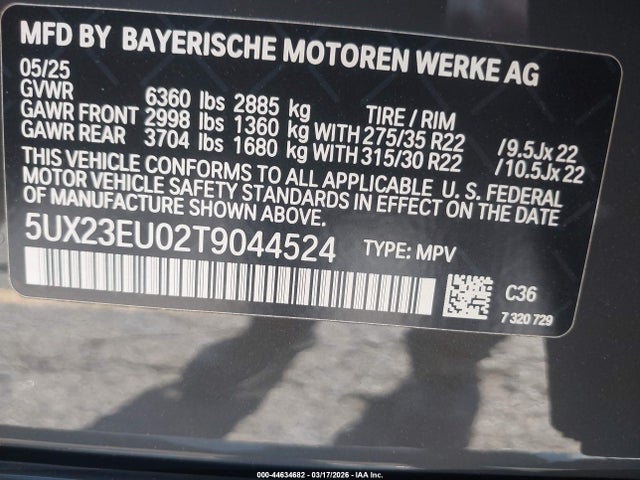 5UX23EU02T9044524 BMW X5 Xdrive40i