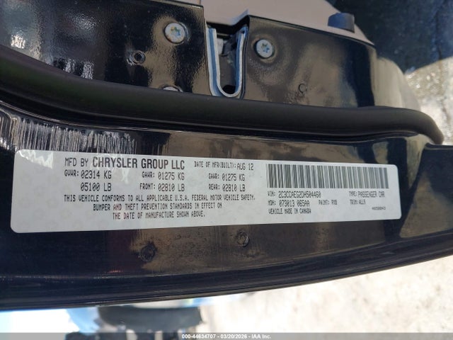 Продаж на аукціоні авто 2013 Chrysler 300c, vin: 2C3CCAEG2DH504460, номер лоту: 44634707