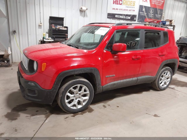 2018 Jeep Renegade Latitude 4x4 მანქანა იყიდება აუქციონზე, vin: ZACCJBBB6JPG76100, აუქციონის ნომერი: 44634727