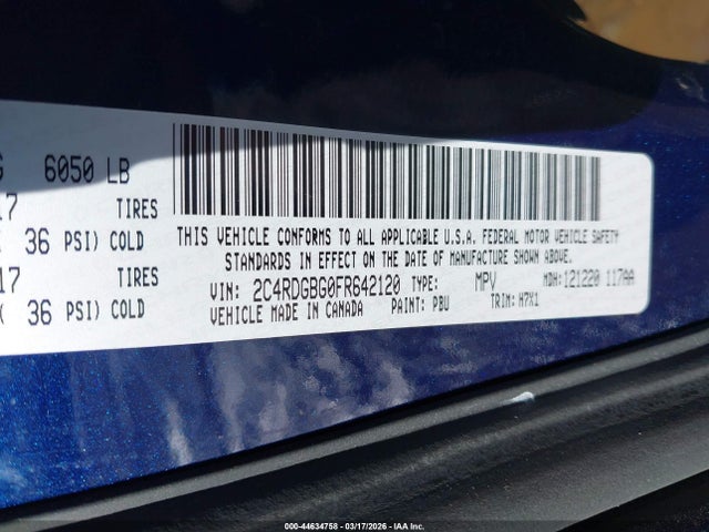 2015 DODGE GRAND CARAVAN 2C4RDGBG0FR642120 Photo 8
