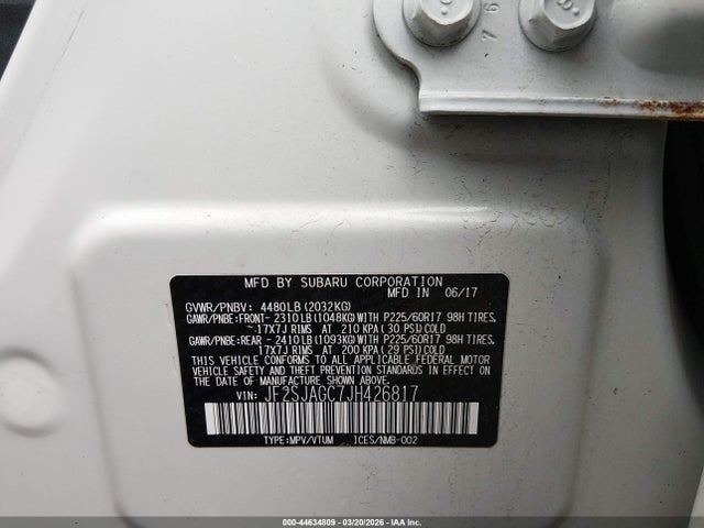 JF2SJAGC7JH426817 Subaru Forester 2.5i Premium