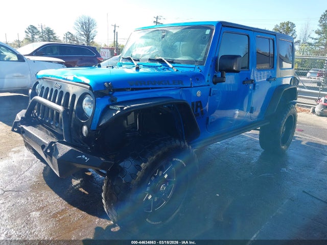 44634863 :رقم المزاد ، 1C4HJWDG3GL119390 vin ، 2016 Jeep Wrangler Unlimited Black Bear مزاد بيع