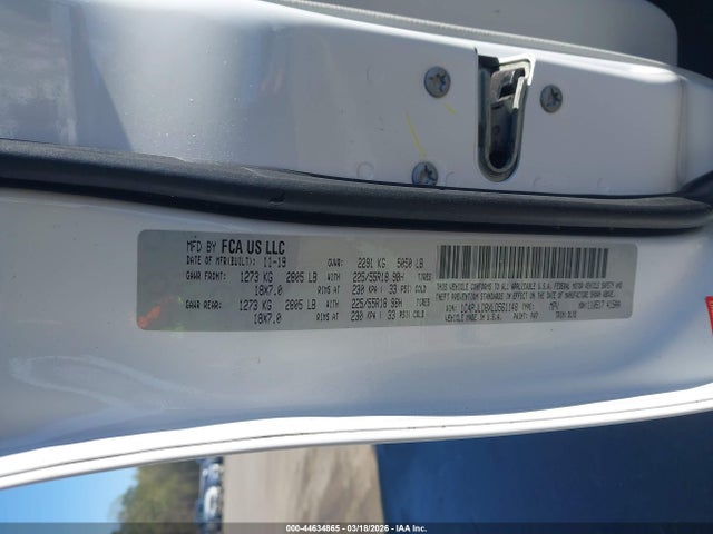 44634865 :رقم المزاد ، 1C4PJLDBXLD561148 vin ، 2020 Jeep Cherokee Limited Fwd مزاد بيع