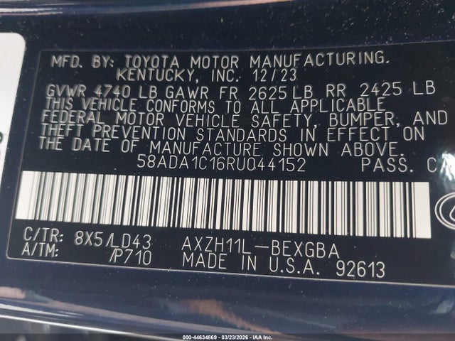 2024 LEXUS ES 300H 58ADA1C16RU044152 Photo 8