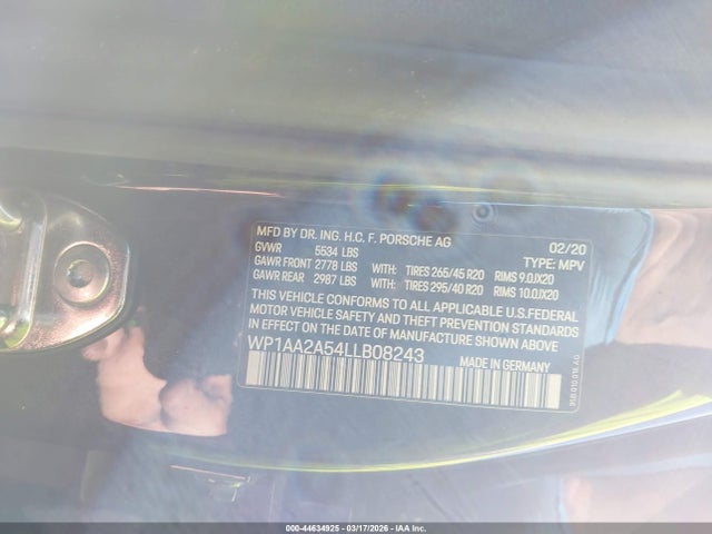 Porsche Macan 2020 WP1AA2A54LLB08243 Image 9