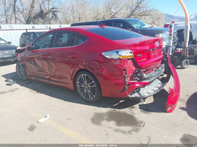 Продаж на аукціоні авто 2018 Hyundai Elantra Sport, vin: KMHD04LBXJU598383, номер лоту: 44634982