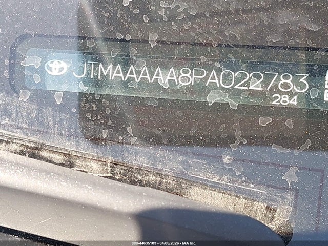 2023 Toyota Bz4x Xle მანქანა იყიდება აუქციონზე, vin: JTMAAAAA8PA022783, აუქციონის ნომერი: 44635103
