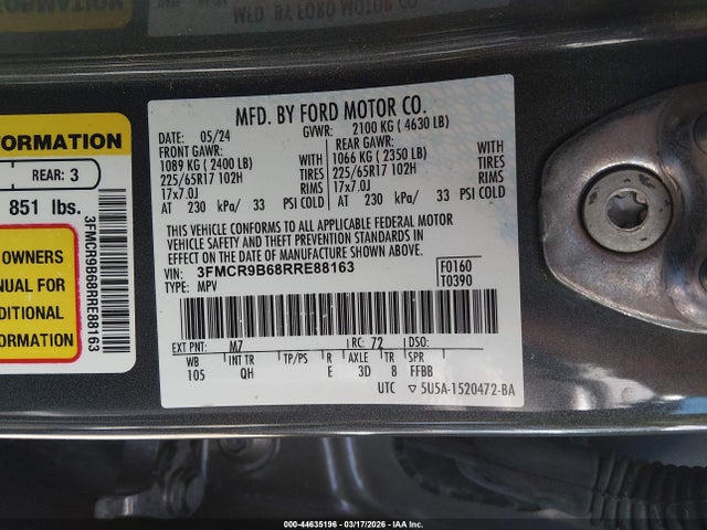 3FMCR9B68RRE88163 Ford Bronco Sport Big Bend