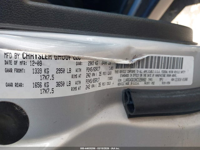 2010 JEEP COMMANDER 1J4RG4GK3AC128082 Photo 8