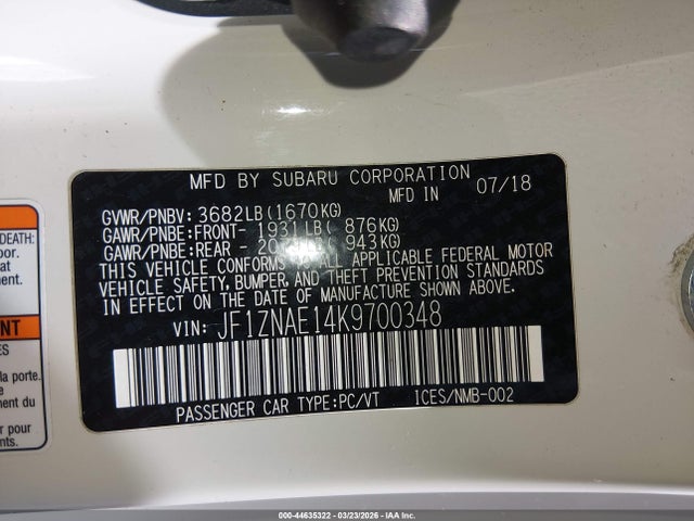 Toyota 86 GT 2019 JF1ZNAE14K9700348 Image 9