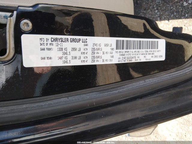 2012 CHRYSLER TOWN & COUNTRY 2C4RC1BGXCR200795 Photo 8