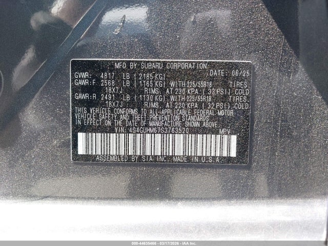 2025 SUBARU CROSSTREK 4S4GUHM67S3763520 Photo 8