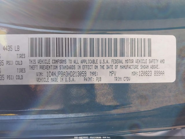 2017 JEEP PATRIOT 1C4NJPBA3HD213059 Photo 8