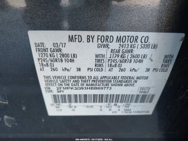 2017 FORD EDGE 2FMPK3G93HBB69773 Photo 8