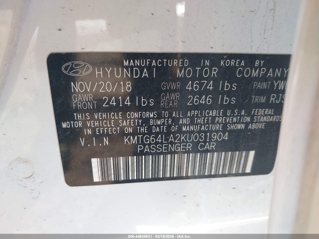 2019 GENESIS G70 KMTG64LA2KU031904 Photo 8