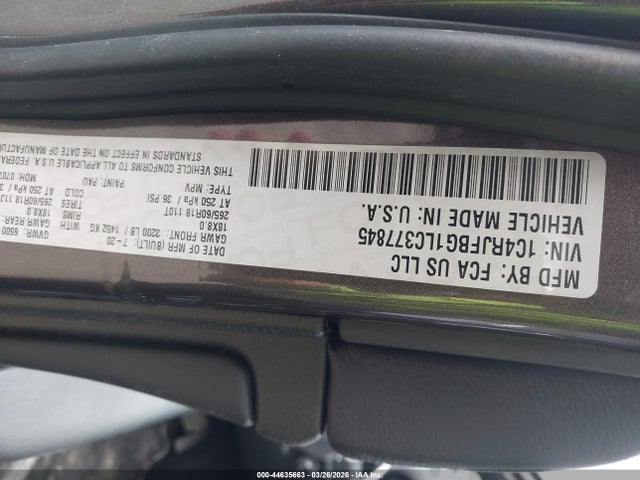 2020 JEEP GRAND CHEROKEE 1C4RJFBG1LC377845 Photo 8