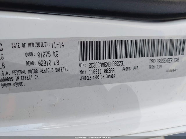 Продажа на аукционе авто 2014 Chrysler 300, vin: 2C3CCAAGXEH382731, номер лота: 44635817