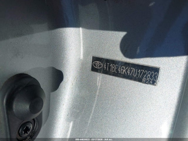 Aukcja sprzedaży 2007 Toyota Camry Le, vin: 4T1BE46K47U172833, numer aukcji: 44635823