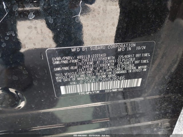 Продаж на аукціоні авто 2024 Subaru Forester Wilderness, vin: JF2SKAJC5RH528246, номер лоту: 44635861