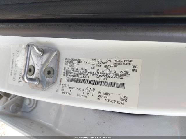 Продажа на аукционе авто 2014 Ford Escape Se, vin: 1FMCU0GX7EUC02933, номер лота: 44635868