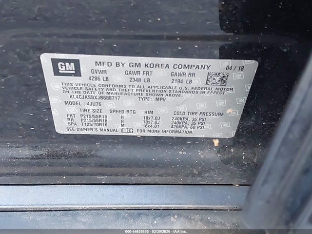 2018 BUICK ENCORE KL4CJASBXJB688717 Photo 8