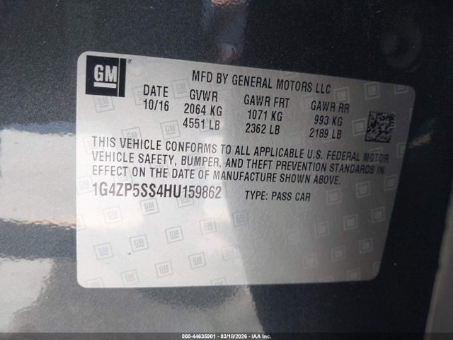 1G4ZP5SS4HU159862 Buick Lacrosse Essence