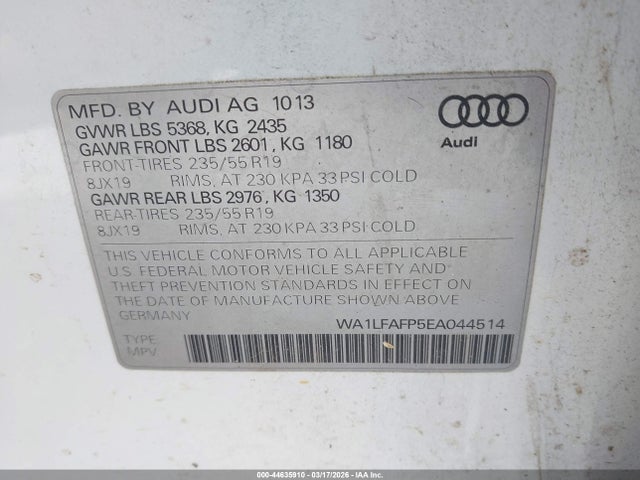 2014 AUDI Q5 WA1LFAFP5EA044514 Photo 8