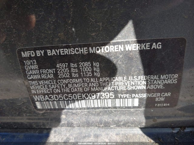 2014 BMW 328D WBA3D5C50EKX97395 Photo 8