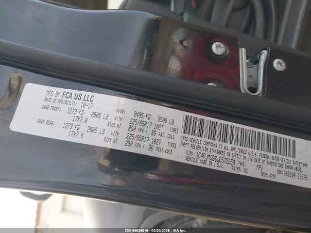 2018 Jeep Cherokee Latitude 4x4 მანქანა იყიდება აუქციონზე, vin: 1C4PJMCB6JD572359, აუქციონის ნომერი: 44636016