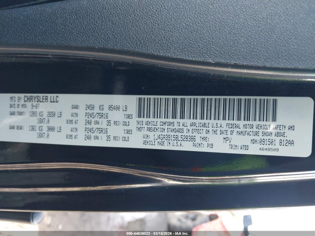 Aukcja sprzedaży 2008 Jeep Wrangler Unlimited X, vin: 1J4GA39158L528386, numer aukcji: 44636022