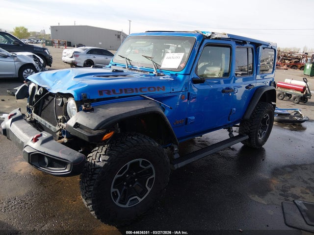 44636351 :رقم المزاد ، 1C4HJXFN8MW779677 vin ، 2021 Jeep Wrangler Unlimited Rubicon 4x4 مزاد بيع