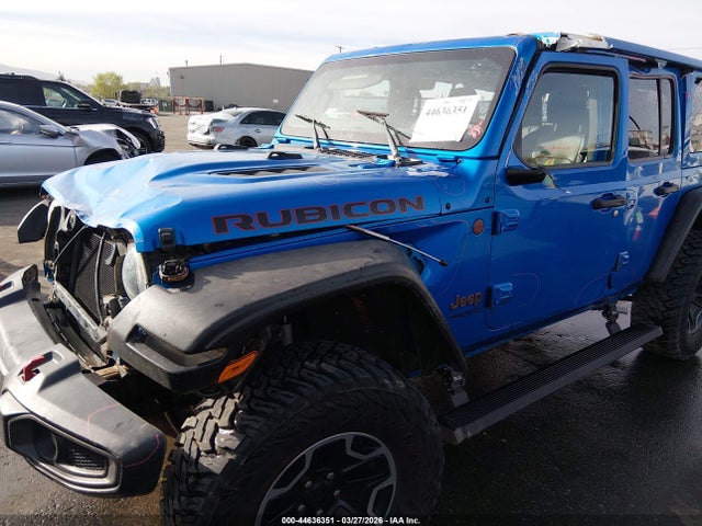 44636351 :رقم المزاد ، 1C4HJXFN8MW779677 vin ، 2021 Jeep Wrangler Unlimited Rubicon 4x4 مزاد بيع