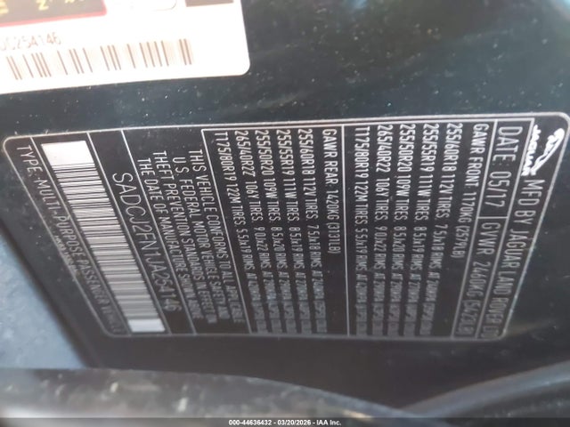 2018 JAGUAR F-PACE SADCJ2FN1JA254146 Photo 8