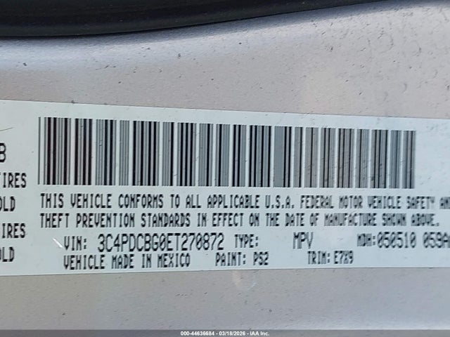 Dodge Journey Sxt 2014 3C4PDCBG0ET270872 Image 9