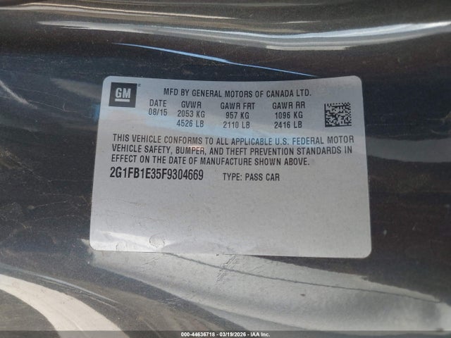 Chevrolet Camaro 2ls 2015 2G1FB1E35F9304669 Image 9