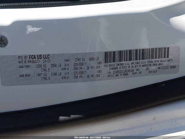 Dodge Grand Caravan R/t 2016 2C4RDGEG1GR249160 Image 9