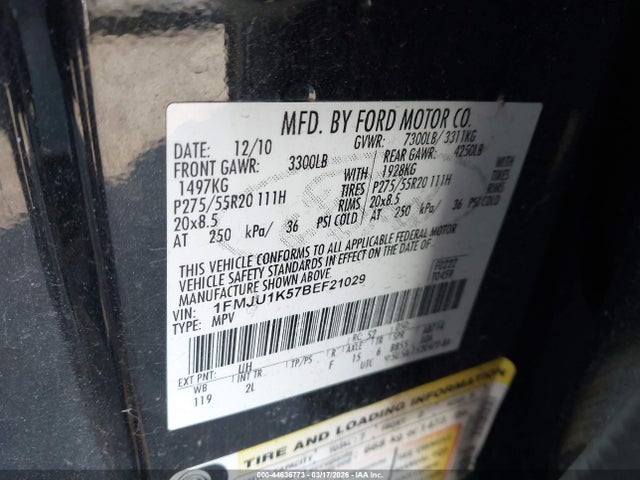 2011 FORD EXPEDITION 1FMJU1K57BEF21029 Photo 8