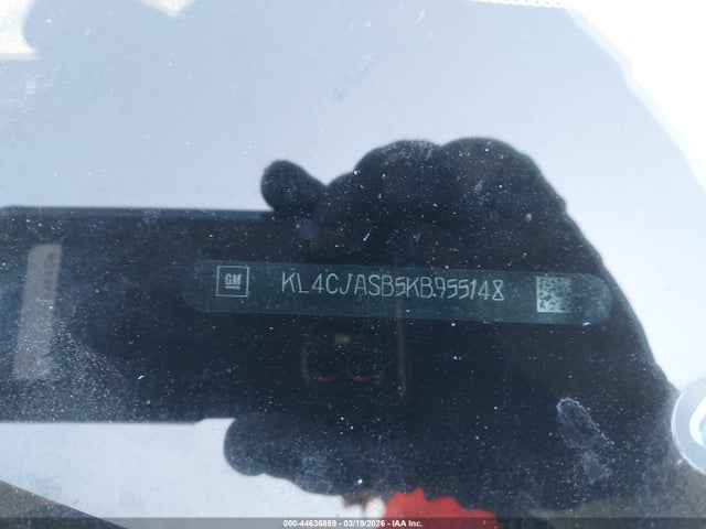 2019 Buick Encore Fwd Preferred მანქანა იყიდება აუქციონზე, vin: KL4CJASB5KB955148, აუქციონის ნომერი: 44636869