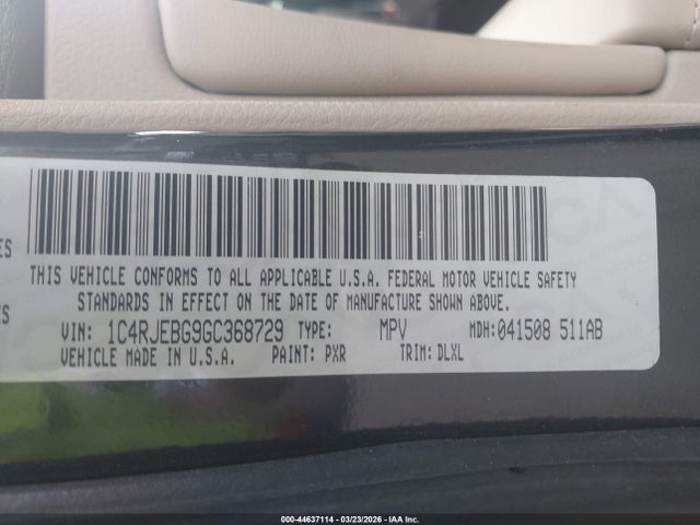 2016 JEEP GRAND CHEROKEE 1C4RJEBG9GC368729 Photo 8