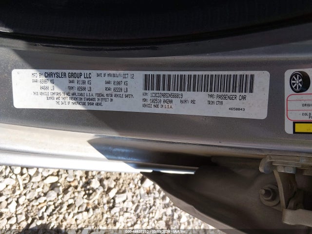 Продажа на аукционе авто 2013 Dodge Avenger Se, vin: 1C3CDZAB5DN566819, номер лота: 44637292