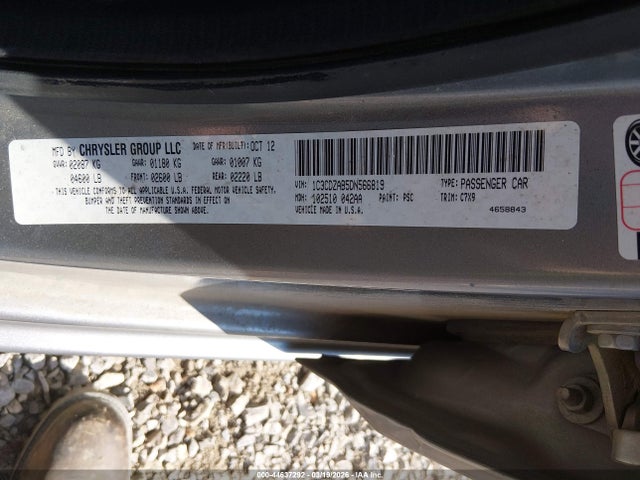 Продажа на аукционе авто 2013 Dodge Avenger Se, vin: 1C3CDZAB5DN566819, номер лота: 44637292