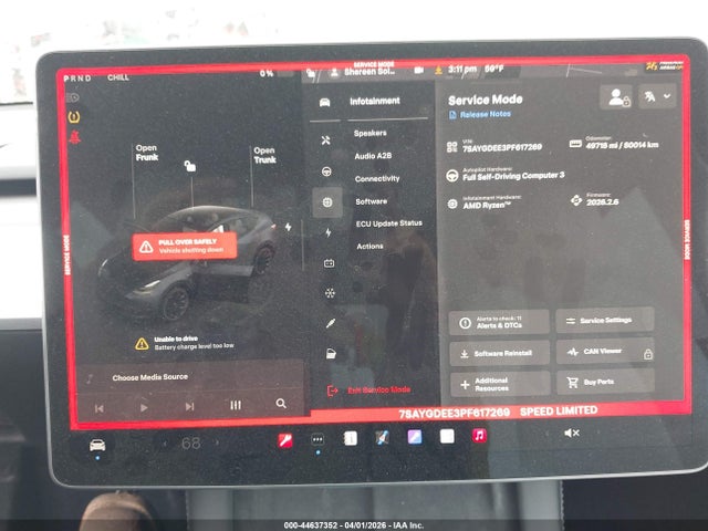 Aukcja sprzedaży 2023 Tesla Model Y Awd/long Range Dual Motor All-wheel Drive, vin: 7SAYGDEE3PF617269, numer aukcji: 44637352