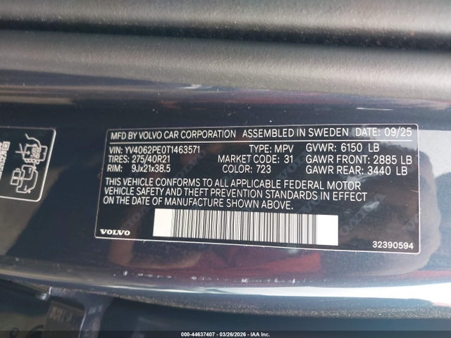 YV4062PE0T1463571 Volvo XC90 PLUS