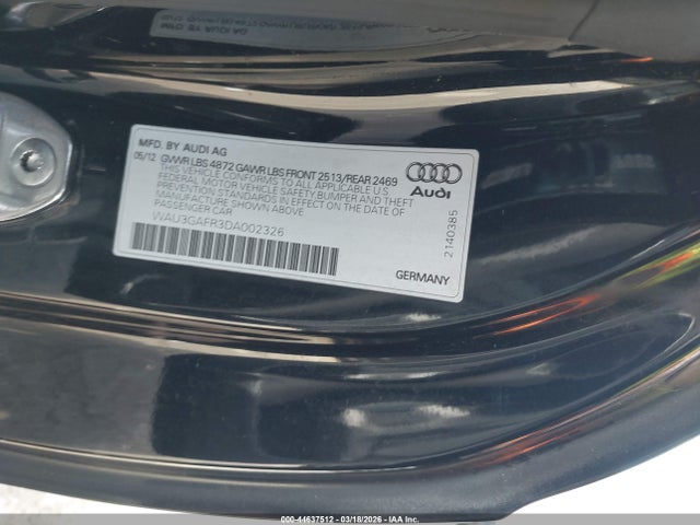 Aukcja sprzedaży 2013 Audi S5 3.0t Premium Plus, vin: WAU3GAFR3DA002326, numer aukcji: 44637512