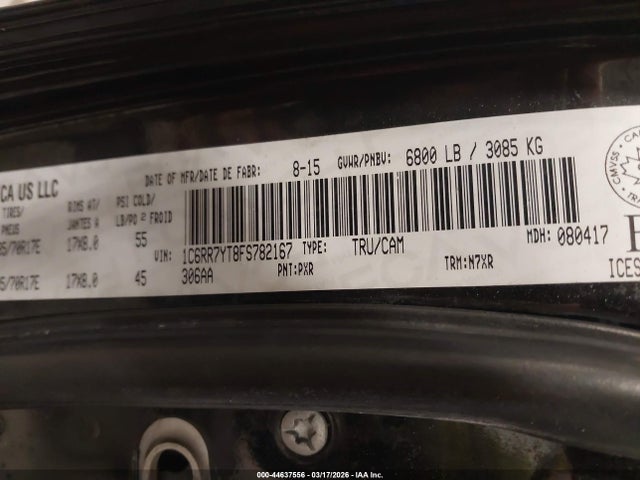 2015 RAM 1500 1C6RR7YT8FS782167 Photo 8