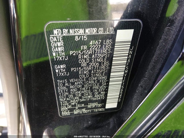 2015 NISSAN JUKE JN8AF5MV1FT565472 Photo 8