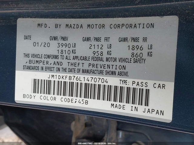 2020 MAZDA CX-3 JM1DKFB76L1470704 Photo 8