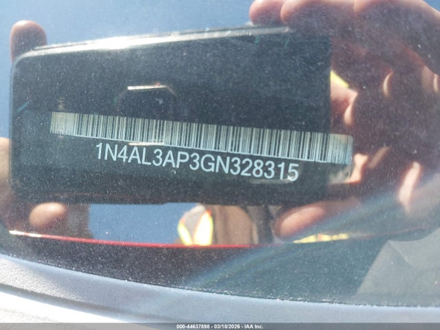 Aukcja sprzedaży 2016 Nissan Altima 2.5/2.5 S/2.5 Sl/2.5 Sr/2.5 Sv, vin: 1N4AL3AP3GN328315, numer aukcji: 44637898