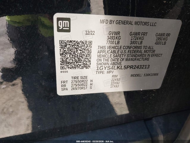 2023 CADILLAC ESCALADE ESV 1GYS4LKL5PR243213 Photo 8