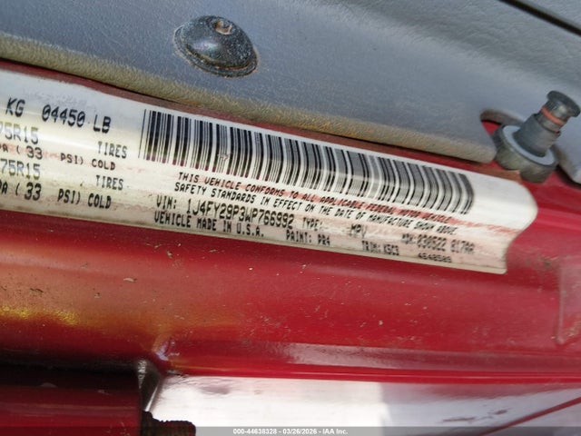 Продажа на аукционе авто 1998 Jeep Wrangler Se, vin: 1J4FY29P3WP766992, номер лота: 44638328